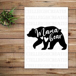 *2 for $20* Mama Bear vinyl decal Sticker Handcrafted